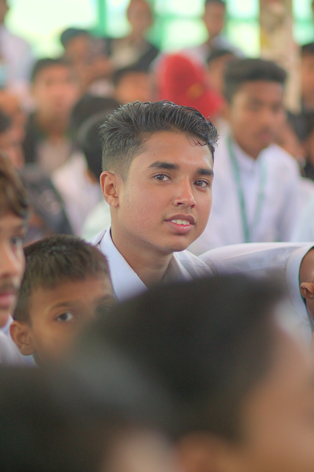 group of students learning