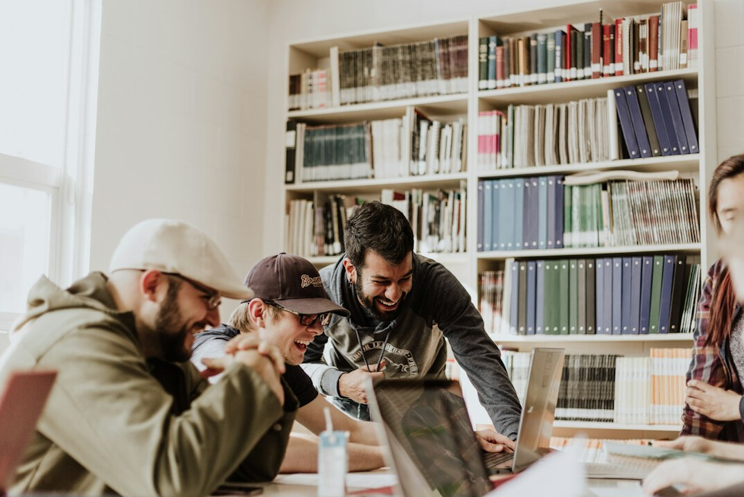 students coding in classroom